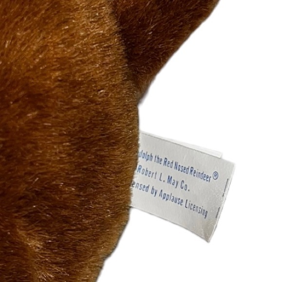 Vintage Applause Rudolph The Red Nosed Reindeer Plush Stuffed Animal Doll 14” - Picture 8 of 9